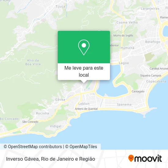 Inverso Gávea mapa