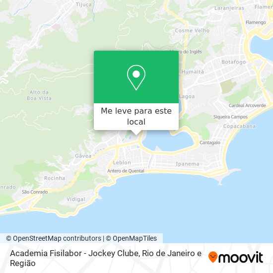 Academia Fisilabor - Jockey Clube mapa