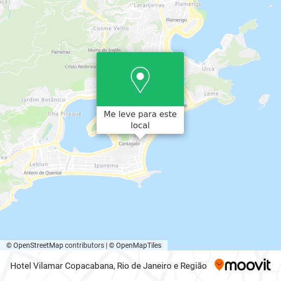 Hotel Vilamar Copacabana mapa