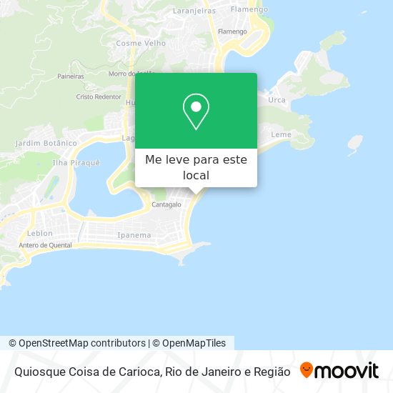 Quiosque Coisa de Carioca mapa