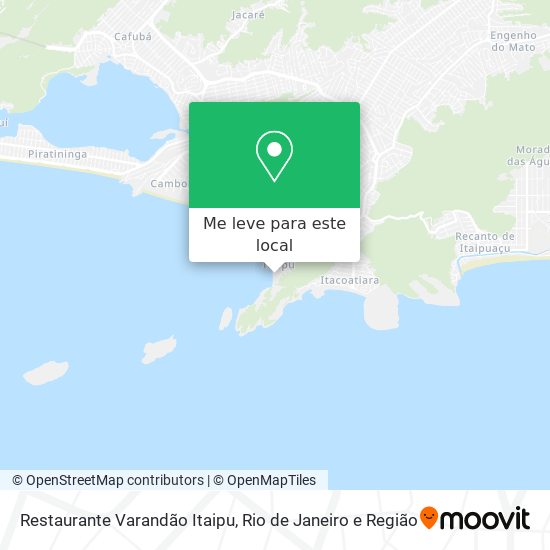 Restaurante Varandão Itaipu mapa