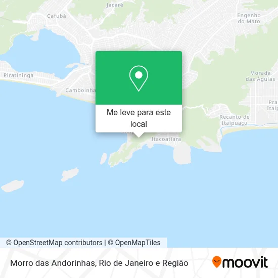 Morro das Andorinhas mapa