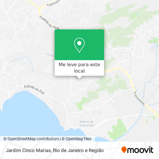 Jardim Cinco Marias mapa