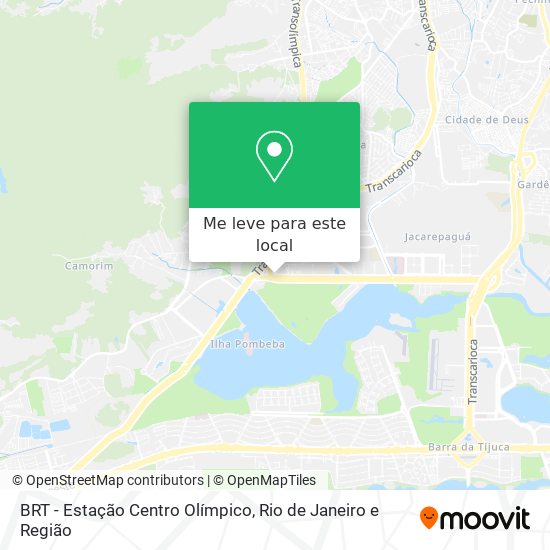 BRT - Estação Centro Olímpico mapa