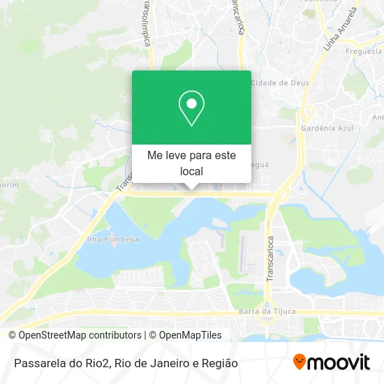 Passarela do Rio2 mapa