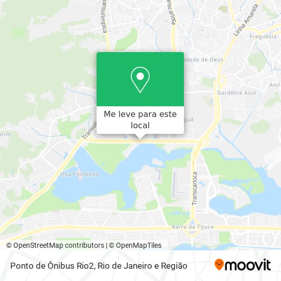 Ponto de Ônibus Rio2 mapa