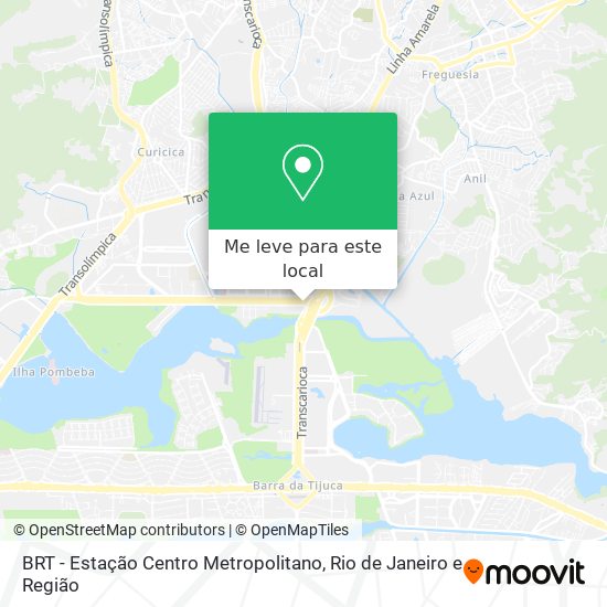 BRT - Estação Centro Metropolitano mapa