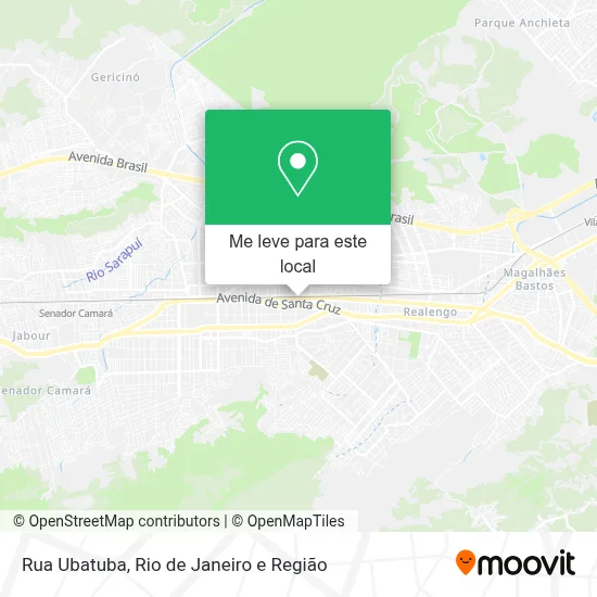 Rua Ubatuba mapa