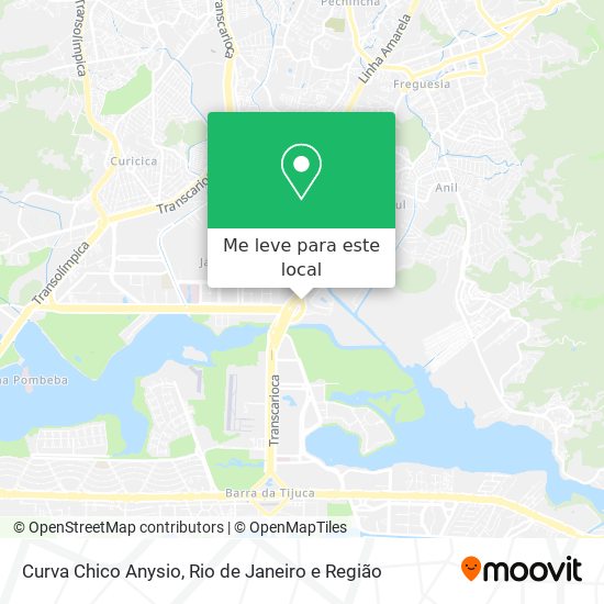 Curva Chico Anysio mapa
