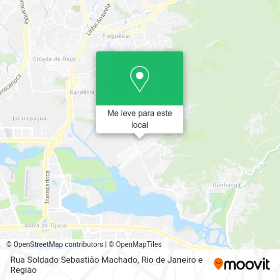 Rua Soldado Sebastião Machado mapa