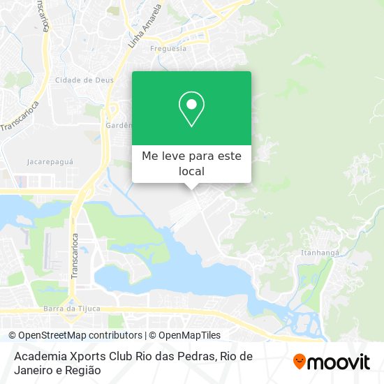 Academia Xports Club Rio das Pedras mapa
