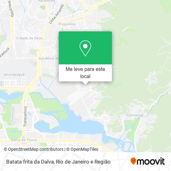 Batata frita da Dalva mapa