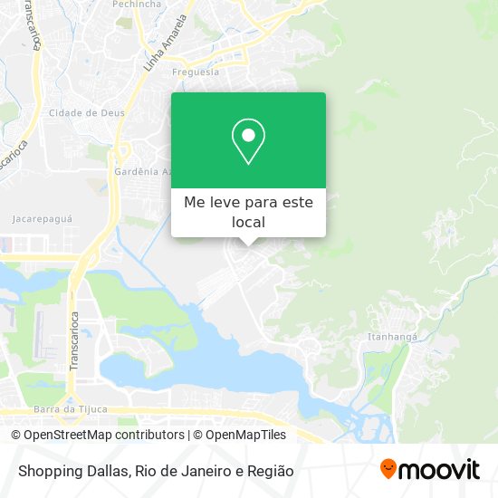 Shopping Dallas mapa