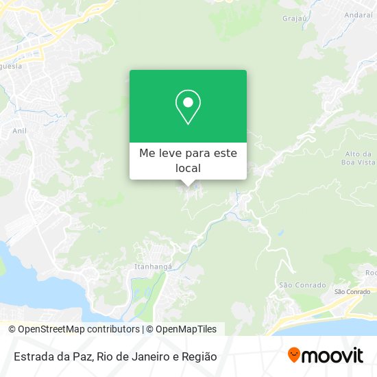 Estrada da Paz mapa