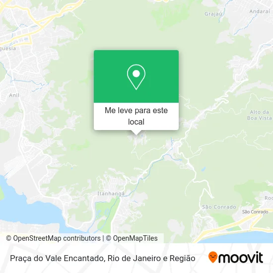 Praça do Vale Encantado mapa