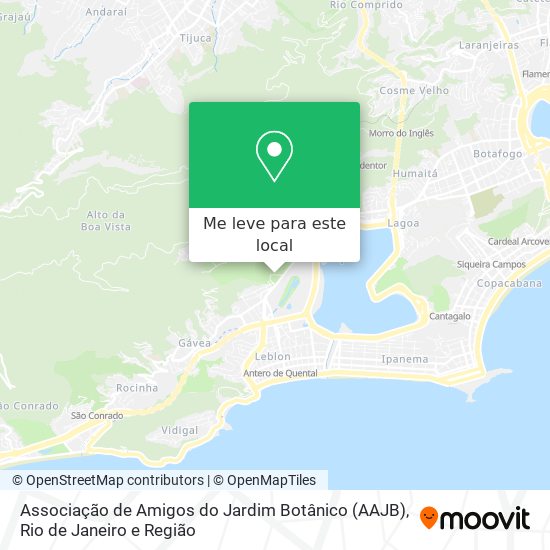 Associação de Amigos do Jardim Botânico (AAJB) mapa
