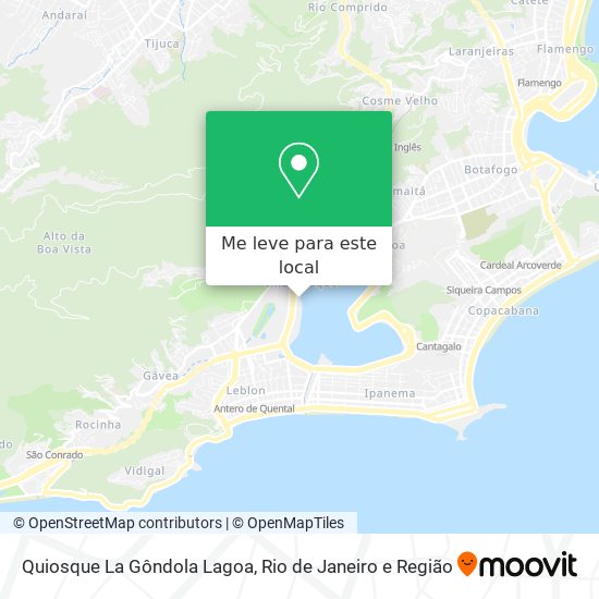 Quiosque La Gôndola Lagoa mapa