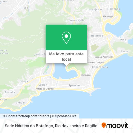 Sede Náutica do Botafogo mapa