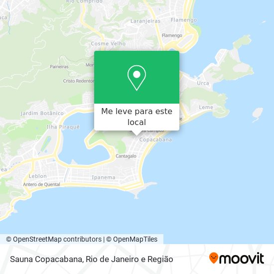 Sauna Copacabana mapa