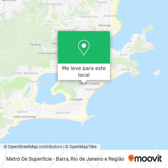 Metrô De Superfície - Barra mapa
