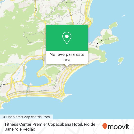 Fitness Center Premier Copacabana Hotel mapa