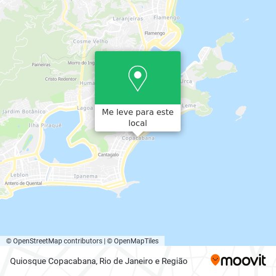 Quiosque Copacabana mapa