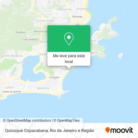 Quiosque Copacabana mapa