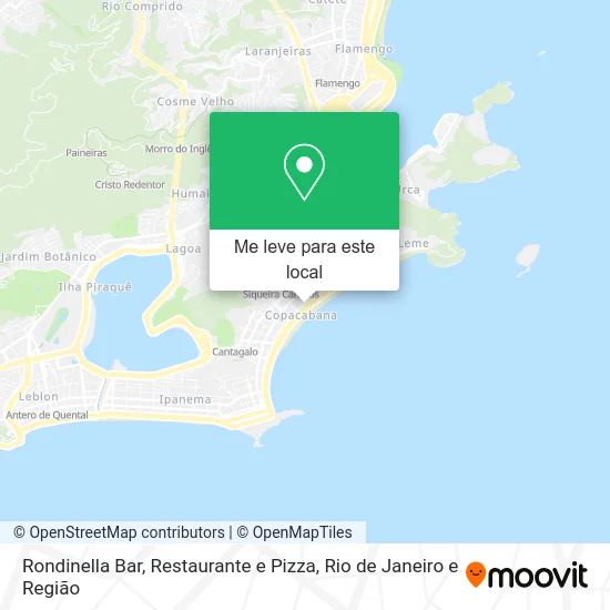 Rondinella Bar, Restaurante e Pizza mapa
