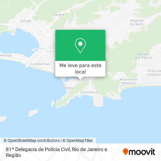 81ª Delegacia de Polícia Civil mapa