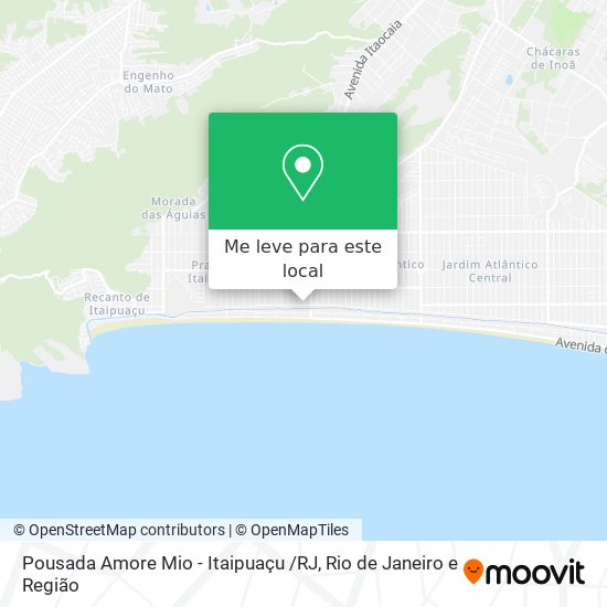 Pousada Amore Mio - Itaipuaçu /RJ mapa