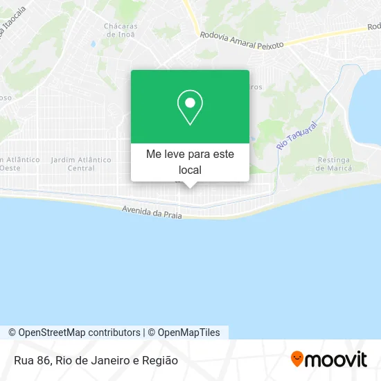 Rua 86 mapa