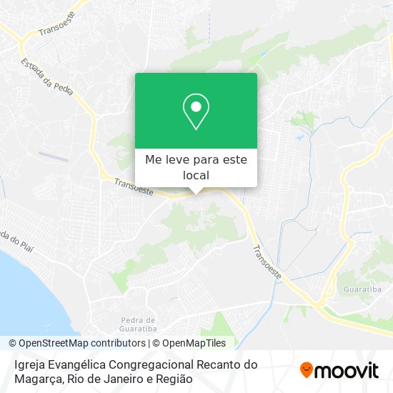 Igreja Evangélica Congregacional Recanto do Magarça mapa