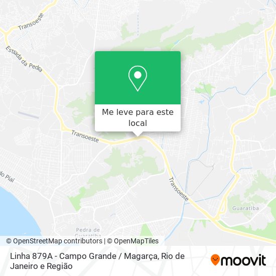 Linha 879A - Campo Grande / Magarça mapa
