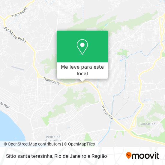 Sítio santa teresinha mapa