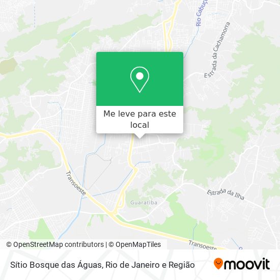 Sítio Bosque das Águas mapa