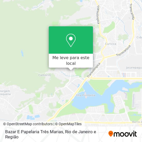 Bazar E Papelaria Três Marias mapa