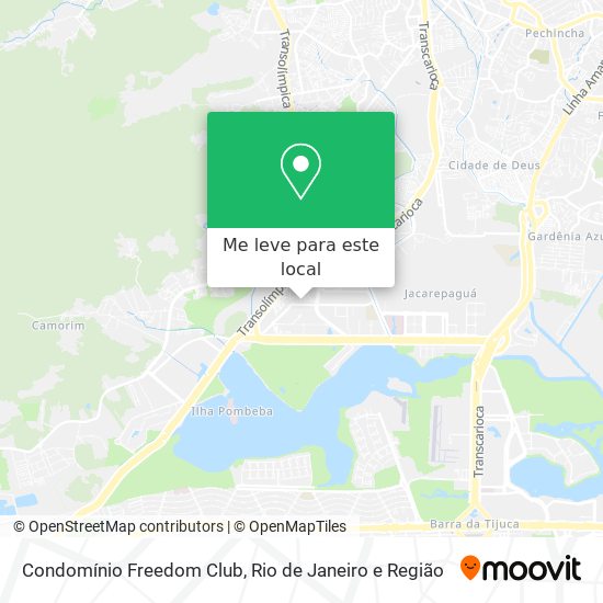 Condomínio Freedom Club mapa