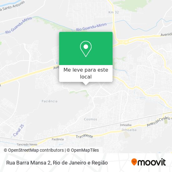 Rua Barra Mansa 2 mapa