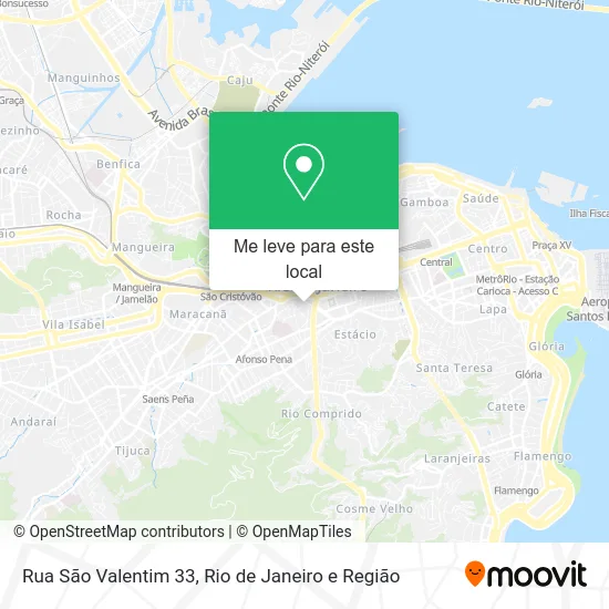 Rua São Valentim 33 mapa