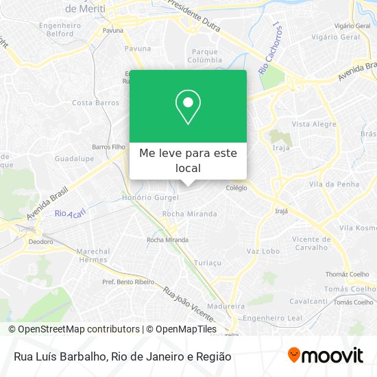 Rua Luís Barbalho mapa
