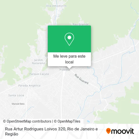 Rua Artur Rodrigues Loivos 320 mapa