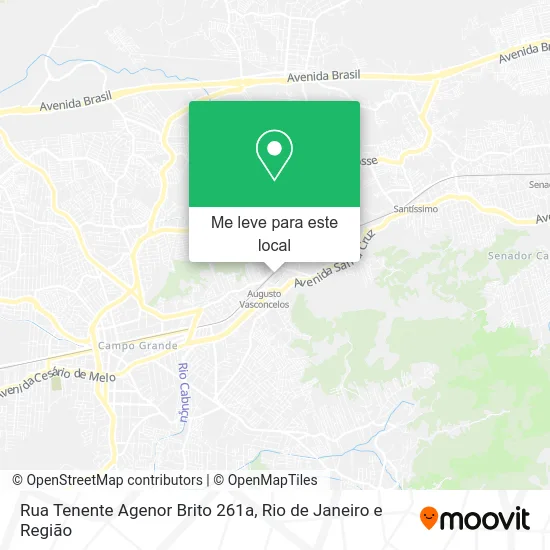 Rua Tenente Agenor Brito 261a mapa