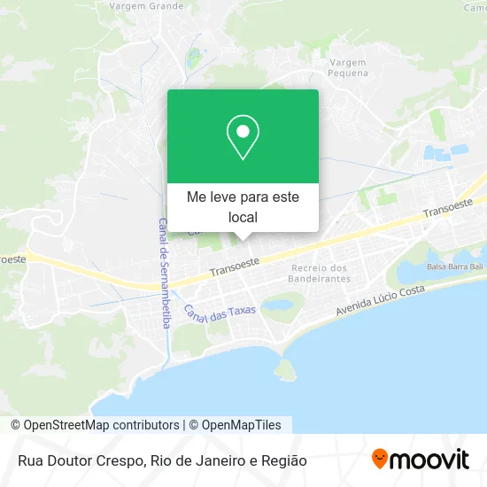 Rua Doutor Crespo mapa