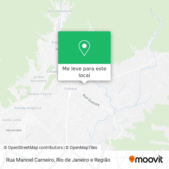 Rua Manoel Carneiro mapa