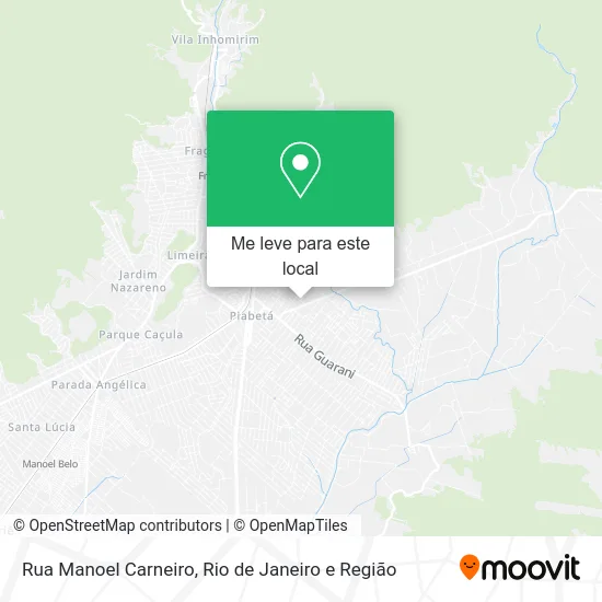 Rua Manoel Carneiro mapa