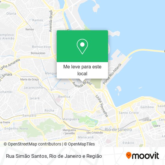 Rua Simão Santos mapa