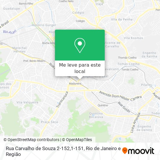 Rua Carvalho de Souza 2-152,1-151 mapa