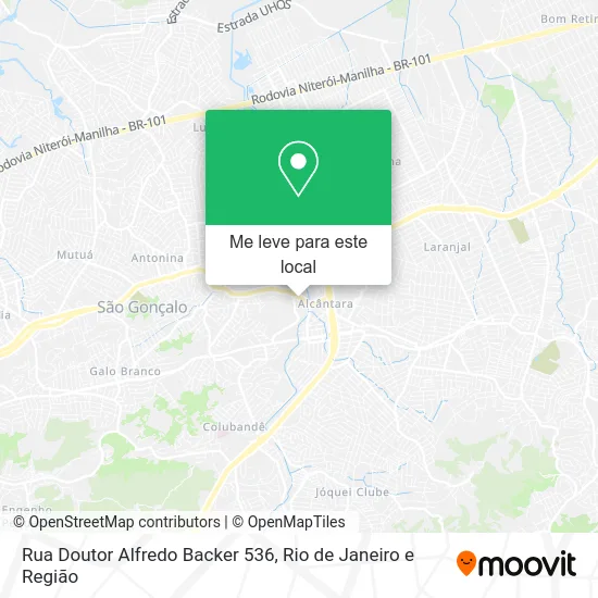 Rua Doutor Alfredo Backer 536 mapa