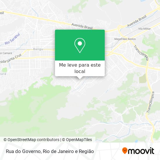 Rua do Governo mapa