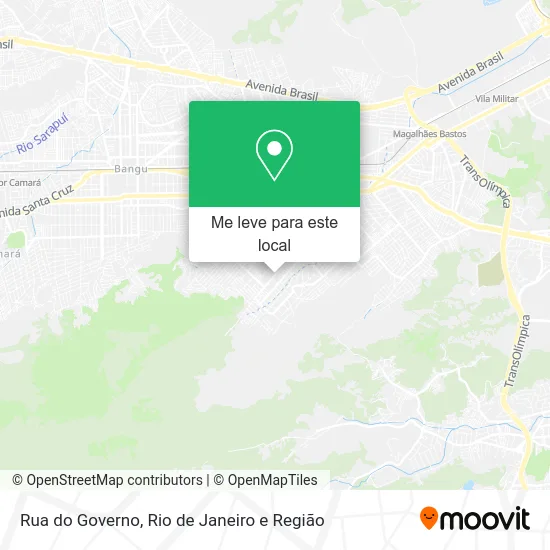 Rua do Governo mapa